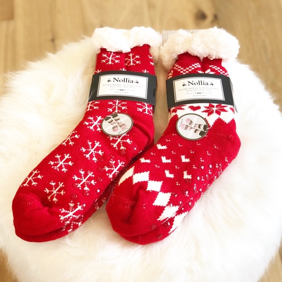 Warm Cozy Sherpa Socks Stocking Stuffer - Picture 4 of 7